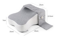 Almohada De Memoria Ortopédica De Algodón Suave Para Maternidad Con Correa Ajustable Soporte De Rodilla Y Pierna Para Dormir De Lado Color Gris Tamaño 35x25x7/14cm - details 2