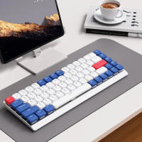 Teclado Mecánico Inalámbrico EWEADN Tri-Modo Portátil Para Oficina Y Hogar Compatible Con Laptops Tablets PCs Iluminación Single-color ABS Switch Rojo - details 1