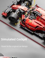 Coche De Carreras RC F1 Con Bloques De Construcción MOC 1:10 Juguetes Coleccionables Para Niños Regalos De Navidad Bloques De Plástico ABS Compatible Con Lego - details 6