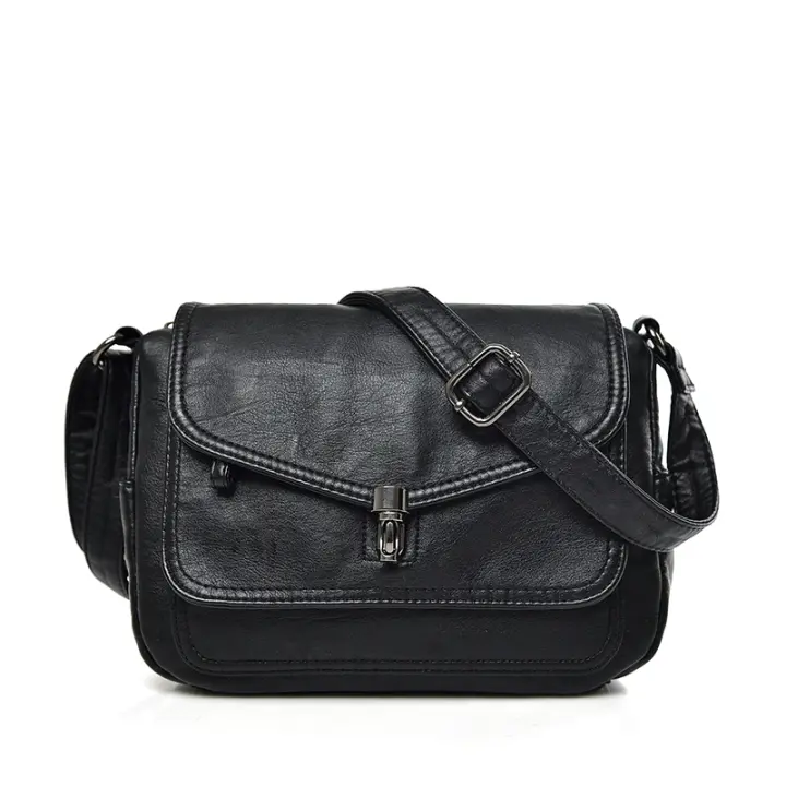 Bolsos de hombre de cuero Vintage para Mujer, bolsos de lujo, paquete de diseñador, Bolso Cruzado Pequeño, 2021 - 1
