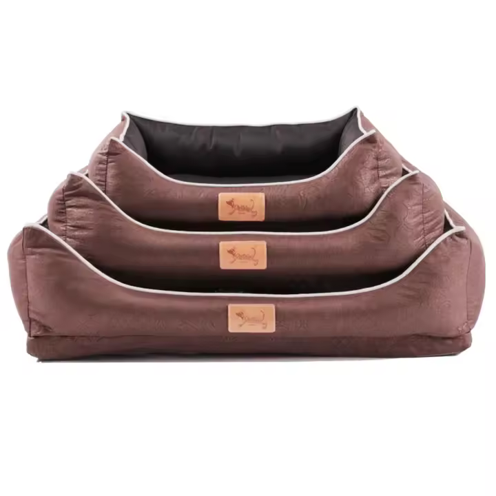 Petking Cama para Perros y Gatos Súper Suave y Transpirable, Base Cómoda Rellena de Fibra Hueca y Espuma Acolchonada, Fabricada con Materiales de Alta Calidad - 1