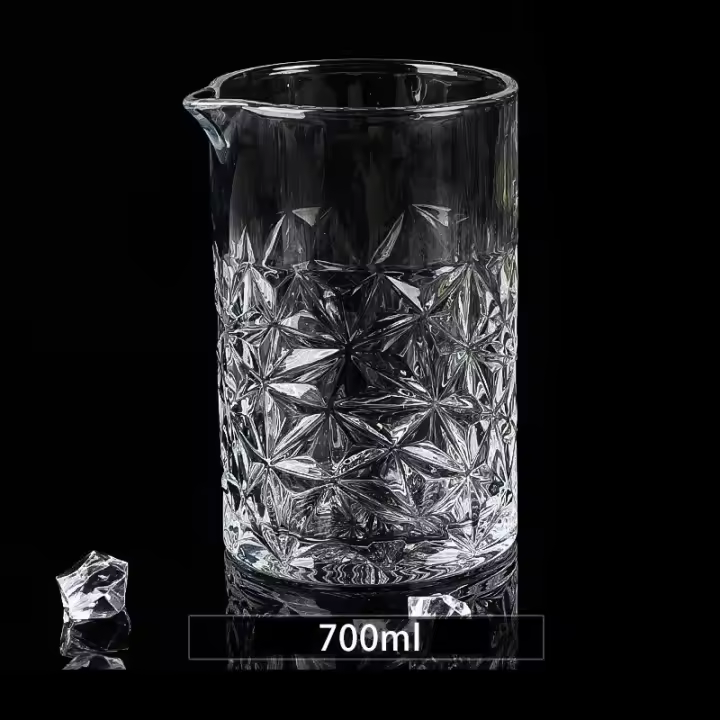 700ml Barra Profesional Coctelera Cristal Vaso Para Whiskey Mezcla De Vino Bartender Herramienta De Mezcla Copas De Remolque - 1