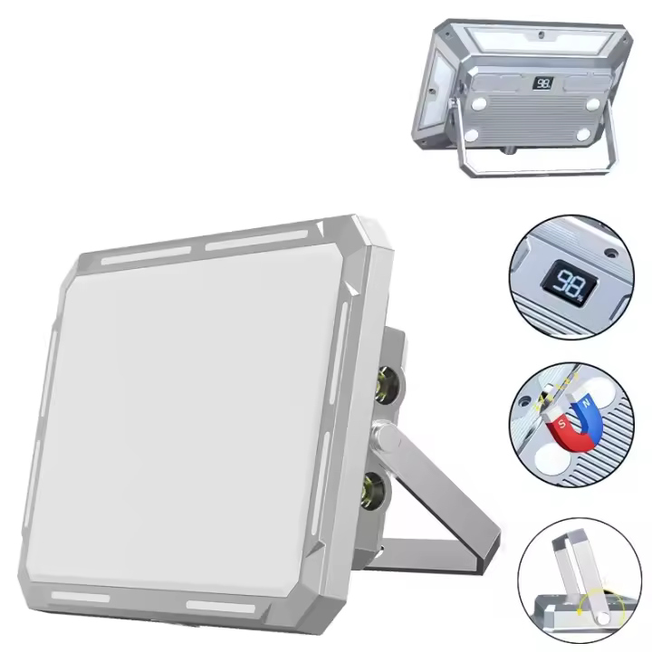 Lámpara De Camping Potente LED 4000mAh Recargable Con Magnético Fuerte Y Luz De Trabajo Infinita Diminución Para Exteriores Y Tienda - 1