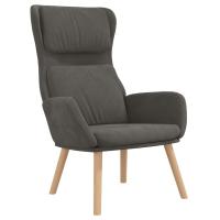 vidaXL Sillón de relax de terciopelo Gris claro, Gris oscuro, Verde oscuro Sillon Dormitorio Sillon Comodos Silla Relax Sillón Sofá - details 1