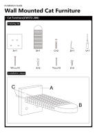 Juego De 2 Puestos Para Gatos Con Cuerda De Escalada Y Estante Montado En La Pared Gym De Selva Para Gatos Domésticos Interiores Poste De Rascado Escalera Juguete Interactivo - details 5