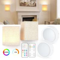 Lámpara De Pared LED Recargable Con Control Remoto Y Luz Nocturna Para Iluminación Interior Ajustable Para Dormitorio Sala De Estar Pasillo Decoración De Hogar - details 1