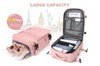 Mochila De Viaje Para Mujer Wizzair Cabin 40x30x20 Capacidad Grande Impermeable Casual Bolsa Suitcase Para Portátil - details 1