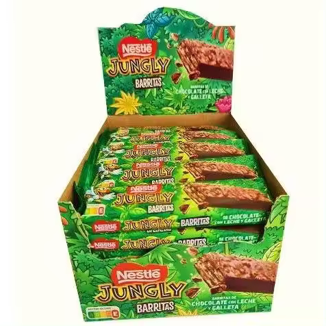 Barritas Snack Jungly  34 g (30 ud) Nestlé. BARRITAS DE CHOCOLATE CON LECHE Y GALLETA - 1