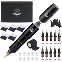 Kit Profesional De Máquina De Tatuaje Portátil Con Rotación Y Corriente De Alimentación RCA Interface Herramientas De Maquillaje Permanente Pen Set De Rotación Inalámbrica Para Tatuaje - details 6