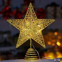 Estrella LED Para Árbol De Navidad Toppers Operada Por Batería Decoración De Fiesta En Sala Luz De Año Nuevo - details 28