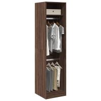 vidaXL Armario de madera de ingeniería 50x50x200 cm en color Roble ahumado/Roble Sonoma/Roble artisan y más | almacenamiento funcional diseño moderno para baño dormitorio sala - details 3