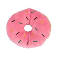 Juguete De Peluche Para Perros Suave Donut Con Sonido De Silbato Juguete Interactivo Para Pequeños Y Medianos Perros Divertido Para Masticar - details 5