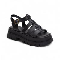 Sandalias de Mujer Verano color Negro con Plataforma y Tiras,Comodidad y Estilo para Verano Planta del pie acolchada Diseño Elegante y Ligero Altamoda - details 2