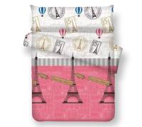 Funda nórdica cama 105 cm .modelo moderna juego completo para el frio con bajera Muy Suave Transpirable Microfibra - Funda Edredón Fácil lavado a máquina en agua fría.CXJF - details 0