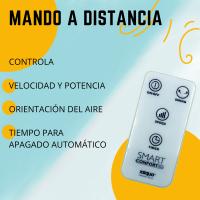 Ventilador con flujo de aire en 3D concéntrico y máximo caudal. XSQUO Useful Tech Tres niveles de potencia, temporizador de uso y control remoto.Smart Confort Power Fan - details 3