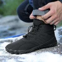 Botas De Invierno Cálidas Para Hombres Y Mujeres Zapatos Casuales De Peluche Algodón Para Trekk Ing Climbing Trabajo Bota De Tobillo Alto - details 11