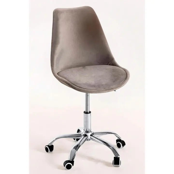 Silla Neo Terciopelo - Gris claro - 1
