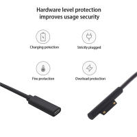 Cable De Carga Rápida PD 15V 3A Surface Connect a Tipo C Compatible Con Microsoft Surface pro 8/7/6/5/4/3 Go3/2/1 Laptop4/3/2/1 Adaptador De Energía Para PC - details 3