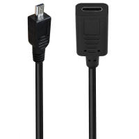 Cable De Datos Y Suministro De Energía USB Tipo-C/Mini USB 5P/Micro USB 5P Hembra a 8-Pin Mini B Macho 0.3m Para Cámara MP3/MP4 Y Dispositivos Móviles - details 8