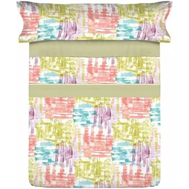 Pierre Cardin - Juego de Sábanas Pierre Cardin COLORS Multicolor Cama de 105 3 Piezas - 1