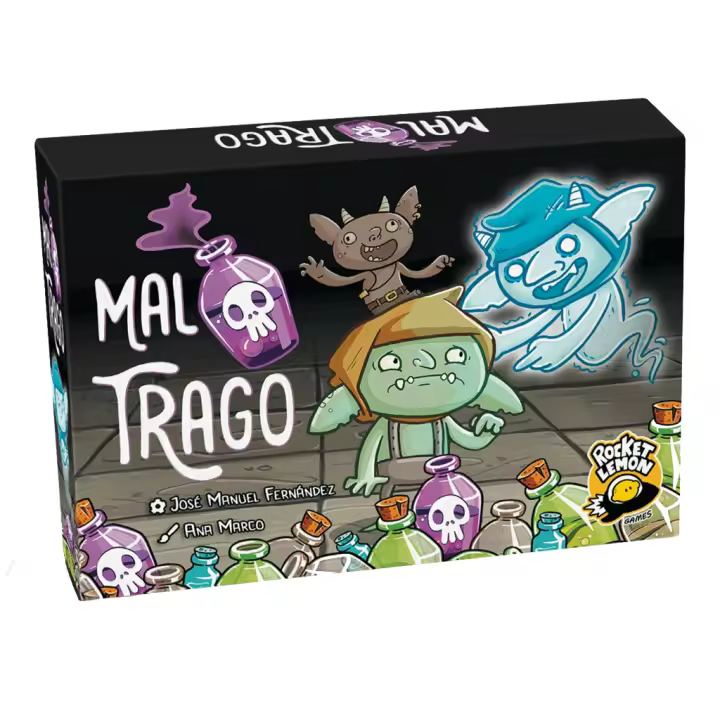 Mal Trago Juego de mesa. Rocket Lemon. Party Game de 4 a 10 Jugadores - 1