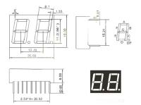 2pcs Pantalla LED De 0.56 Pulgadas 7 Segmentos Dígito Tubo Rojo Comuna Cathode / Anode Digital 0.56 Pulgada Led 7segmento - details 2