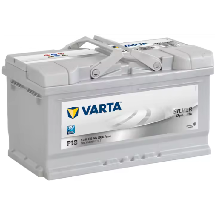 Batería Varta F18 Silver Dynamic. 12V - 85Ah/800A (EN) 585 200 080 316 2 Caja LB4 - Batería de Coche Varta F18 Silver Dynamic 12V 85Ah/800A (EN) - Tecnología de Plomo Sellado - Hecha en España - Certificado CE - 1