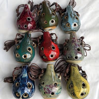Mini Ocarina De Cerámica Con 6 Agujeros Instrumento Musical De Artesanía Cerámica Unidad De Venta Originaria De China Continental - details 4