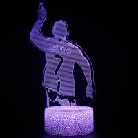 Luz De Noche LED 3D De Cristiano Nathan Fútbol 16 Colores Variables Iluminación Visual Decoración Para Sala De Estar Regalo Para Fanáticos - details 4