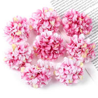 Cabezas De Flores Artificiales De Algodón Pura Seda Hydrangea 4cm Para Decoración De Hogar Boda Decoración De Matrimonio Accesorios De Coronas De Novia - details 12