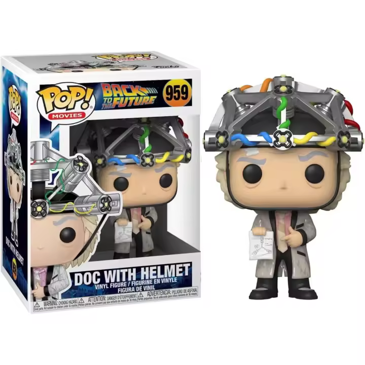 Funko  DOC Helmet Regreso al Futuro CAsco   959 Back Future Emmet Brown - 1