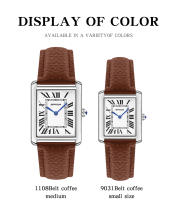Reloj De Cuarzo SANDA Con Numeros Romanos En Cuero Acero Inoxidable Resistente Al Agua Para Hombres Y Mujeres Estilo Casual - details 11