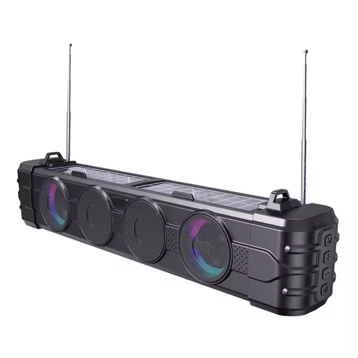 Altavoz Bluetooth Bar Conveniente con Luces de colores de alto valor de esritorio al aire libre de audio Solar - 1