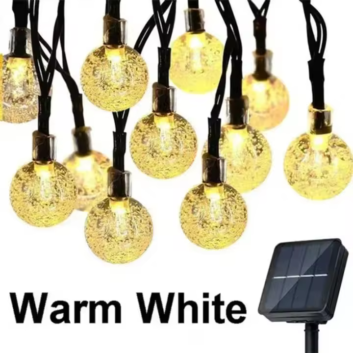 Guirnalda de Luces Solares Exteriores 8 Modos - Decoración Jardín - 1