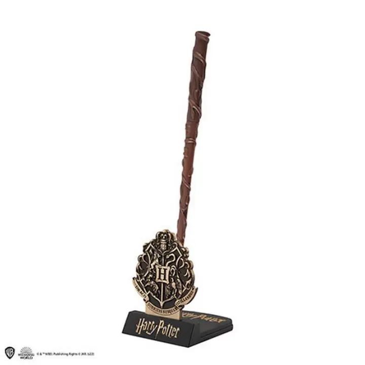 Cinereplicas Harry Potter - Pluma varita mágica Hermione Granger con soporte y lenticular marcapáginas - Licencia Oficial - 1