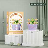 Bloques De Construcción Micro Para Decoración De Hogar Y Jardín Regalo De Navidad Para Niños Juguetes Educativos Creativos Con Plantas Y Flores - details 11