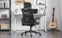 Silla de Oficina Ergonomica Silla Reposabrazo Ajustable Silla Oficina Trabajo con Reposacabeza Silla Giratoria Negro - details 0