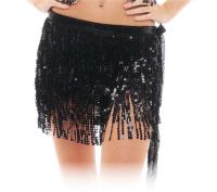 Falda y Top de Danza del Vientre para Mujer, Falda Top con Borlas de Lentejuelas para Carnaval  Fiesta, Vestido con Falda de Flecos Rave - details 3