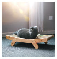 Tablero De Rasguñar Para Gatos Con Marco De Madera 3 En 1 Sillón De Descanso Antirraspado Juguete Para Uñas Sofá Para Gatos - details 8