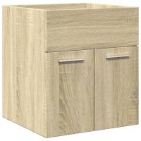 vidaXL Juego de muebles de baño 4 pzas contrachapada roble Sonoma - details 4