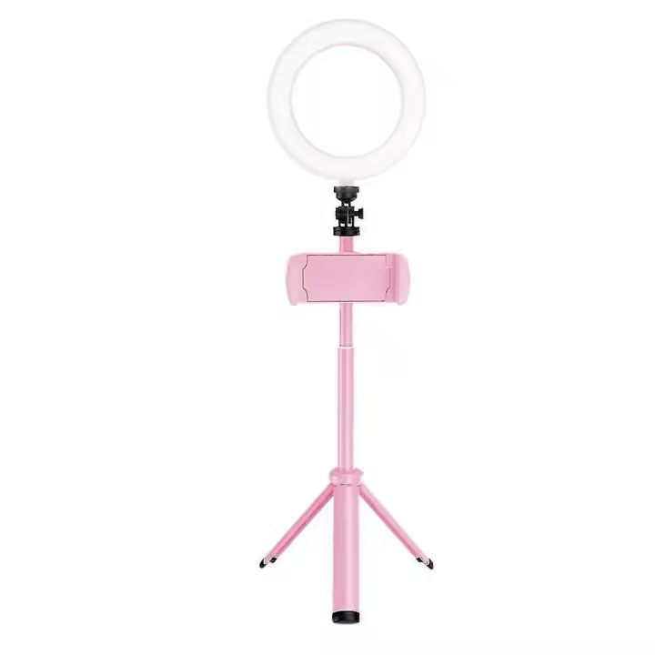 Luz de anillo LED Luz de belleza en vivo para maquillaje Trípode de luz de relleno en vivo para teléfono con luz de anillo - 1