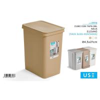 Cubo de Basura LILI HOME con Tapa Colección Neus Elegand 28L - details 2