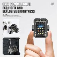 Linterna LED De Alta Brillo Portátil Mini Llave De Fuente Dual Para Camping Pesca Herramienta Multifuncional Luz Torcha - details 4