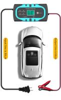 Cargador De Batería Automático Completo 12V 10A 180W Con Pantalla Digital Reparación De Pulso Para Coche Motocicleta AGM GEL Wet - details 10