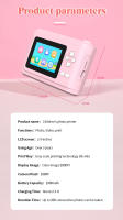 Cámara de impresión instantánea para niños Vavupo, Pantalla digital de 6,1 cm, grabación de 1080p, 4800x3200 píxeles, Diseño portátil, Batería de Lithium recargable 18650, Doble Puerto USB, maquillaje para niños - details 9