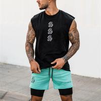 Shorts De Verano Para Hombre Con Impresión Transpirable 2 En 1 Fitness Running Quick Dry Shorts De Malla Para Bodybuilding - details 11
