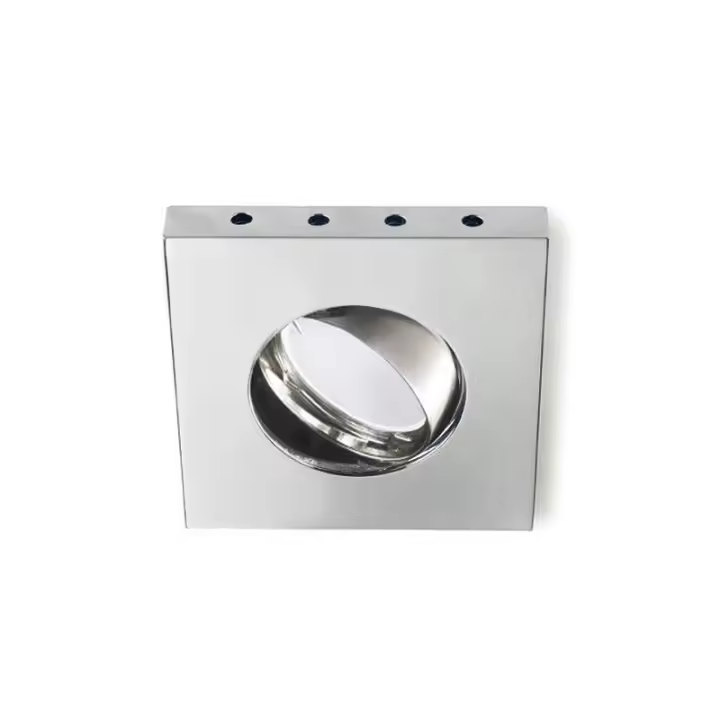 CRISTAL RECORD Aro Empotrable LED 0,5W Cuadrado Basculante Horus Cromo CR 00-640-01-100 - Calidad y Diseño Garantizados - 1