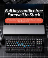 Teclado Mecánico USB MUCAI De 87 Teclas Con Iluminación LED Retroiluminada Para Gaming Switches Rojos Adecuado Para Escritorio - details 6