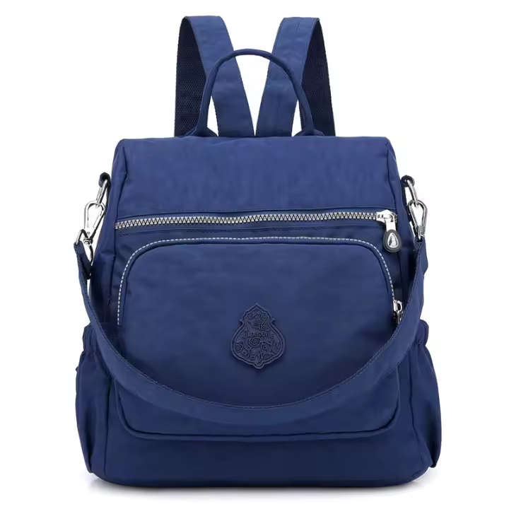 Mochila Mujer Casual Bolso Mochila Antirrobo Impermeable Nylon Mochila Escuela Multifuncional Gran Capacidad Bolso Bandolera Mochila de Viaje, Gris - 1