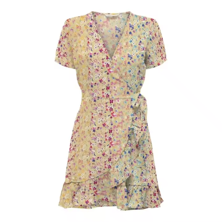 ONLY Vestido mujer ONLNOVA LIFE S/S MARLIE WRAP DRESS AOP - 1